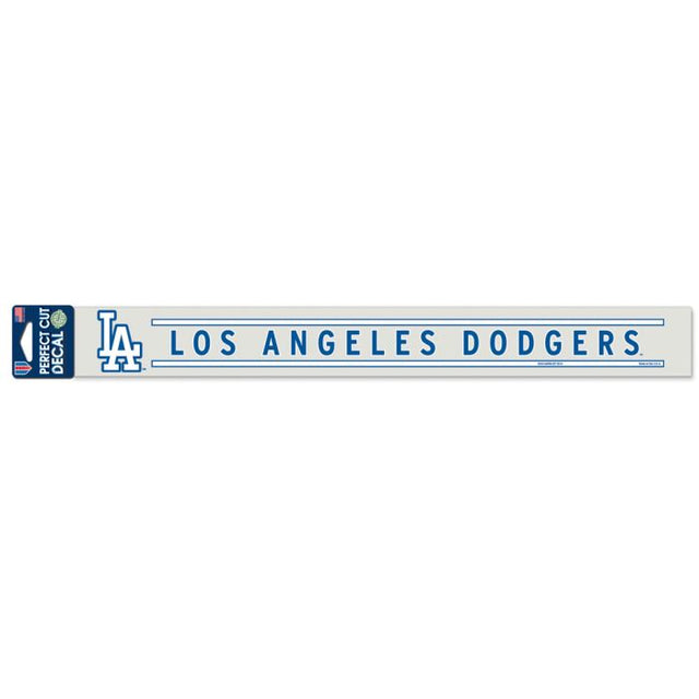 Calcomanías de corte perfecto de Los Angeles Dodgers de 2" x 17"