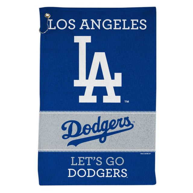 Toalla deportiva de 16 x 25 pulgadas con el lema de Los Angeles Dodgers