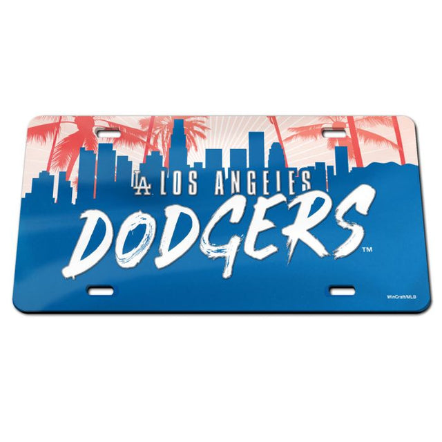 Matrícula especial de acrílico de Los Angeles Dodgers