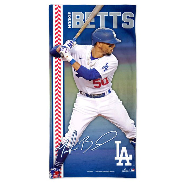 洛杉矶道奇队 Spectra 沙滩巾 30 英寸 x 60 英寸 Mookie Betts