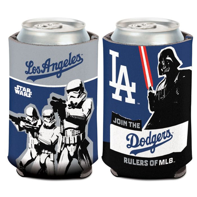 Enfriador de lata de 12 oz de Los Angeles Dodgers / Star Wars Darth Vader.