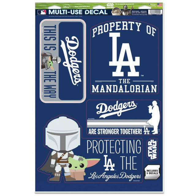 Los Angeles Dodgers / Star Wars Mandalorian Multi-Use Decal 11" x 17"