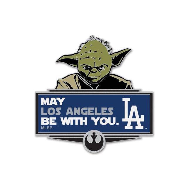 Tarjeta de joyería con pin de colección de YODA de Los Angeles Dodgers/Star Wars