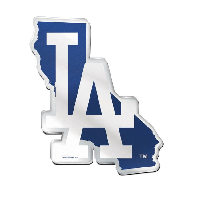 Emblema acrílico para automóvil del estado de Los Ángeles Dodgers