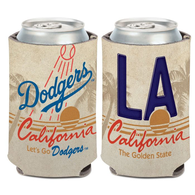 Enfriador de lata con placa estatal de Los Angeles Dodgers, 12 oz.