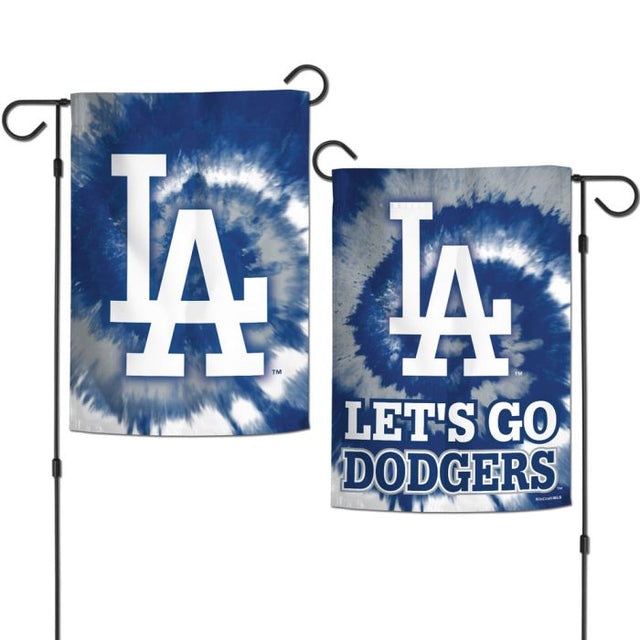 Banderas de jardín teñidas con los Dodgers de Los Ángeles, de 2 lados, 12,5" x 18"