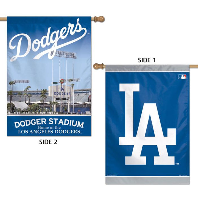 Bandera vertical de los Dodgers de Los Ángeles, de 2 lados, 71 x 101 cm