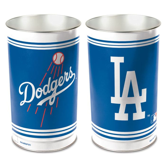 Los Angeles Dodgers Wastebasket - tapered 15"H