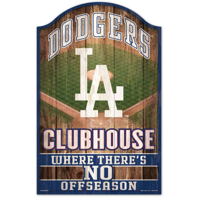 Letrero de madera de Los Angeles Dodgers, 11" x 17", 1/4" de grosor