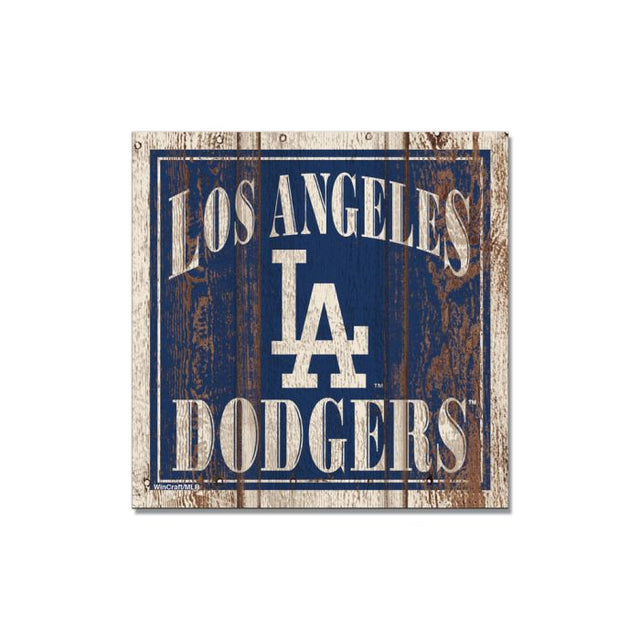 Imán de madera de los Dodgers de Los Ángeles de 3" x 3"