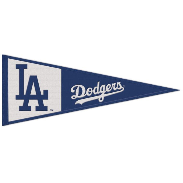 Banderín de lana de los Dodgers de Los Ángeles, 13" x 32"