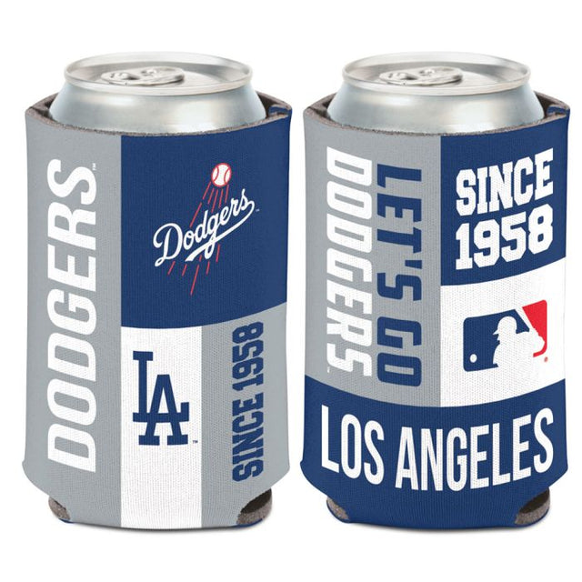 Los Angeles Dodgers color block Can Cooler 12 oz.