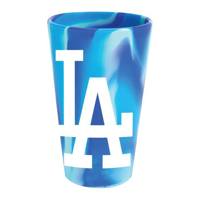 Vaso de pinta de silicona de 16 oz con diseño de Los Angeles Dodgers