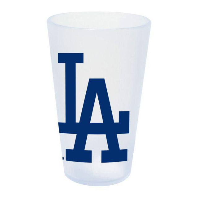 Vaso de pinta de silicona de 16 oz con forma de icicle de Los Angeles Dodgers