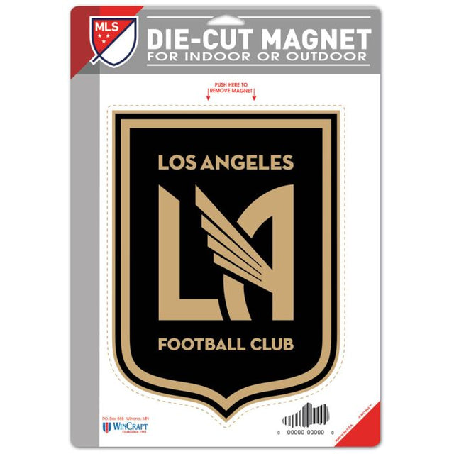 Imán troquelado con el logotipo del FC Los Ángeles, 6,25" x 9"