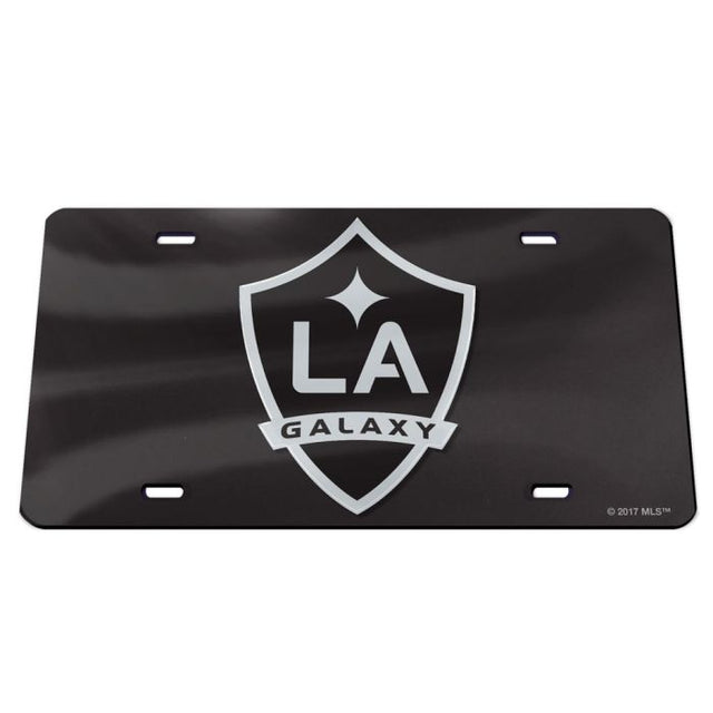 Placas de matrícula clásicas de acrílico negro de Los Angeles Galaxy