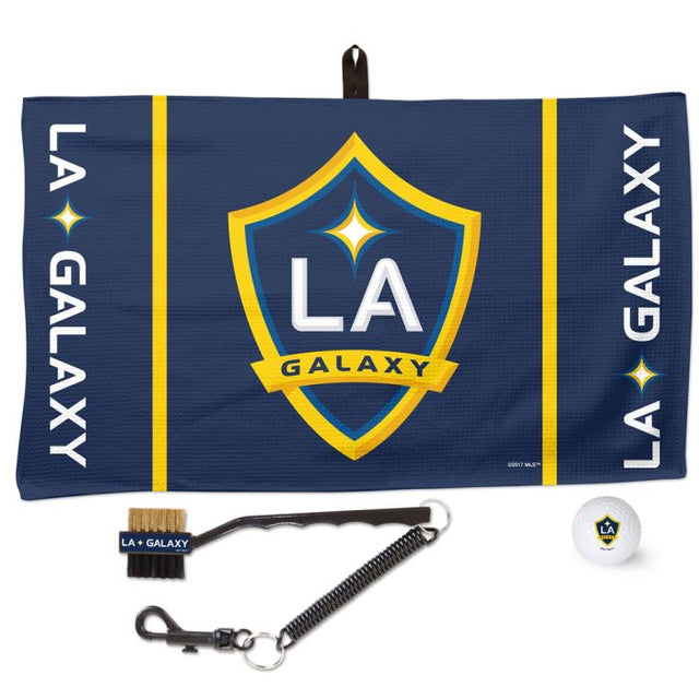 Juego de toallas de golf con diseño de gofres y logotipo de Los Angeles Galaxy