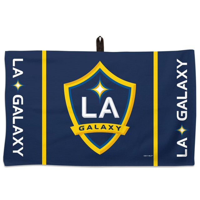 Toalla de gofre con el logotipo y la palabra de Los Angeles Galaxy de 14" x 24"