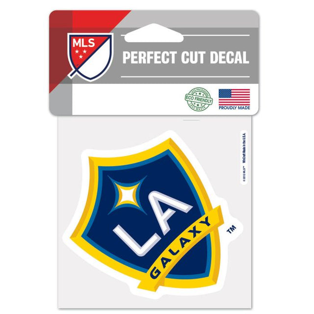 Calcomanía de color de corte perfecto de Los Angeles Galaxy de 4" x 4"