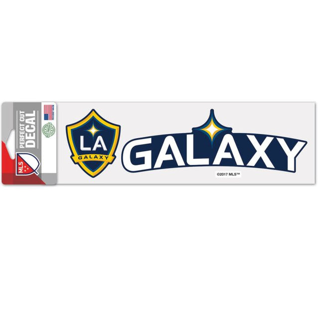 Calcomanías de corte perfecto de Los Angeles Galaxy de 3" x 10"