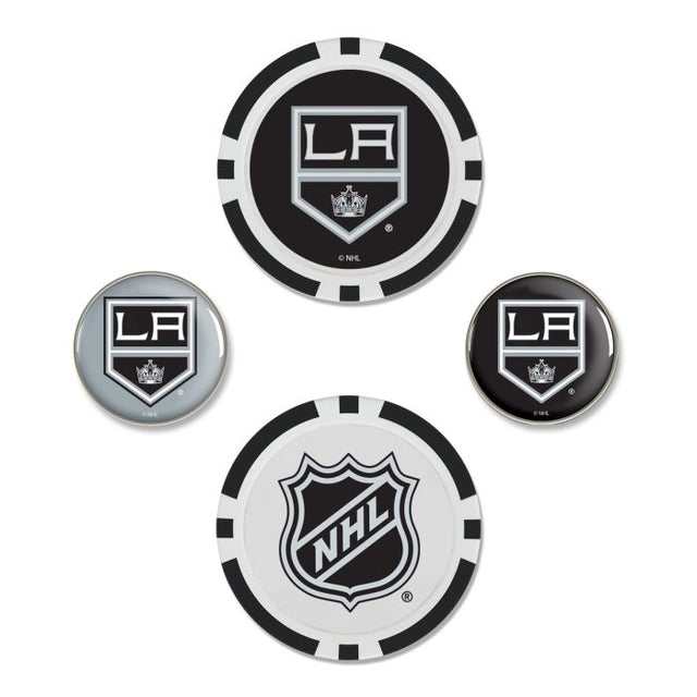 Juego de cuatro marcadores de pelota de Los Angeles Kings