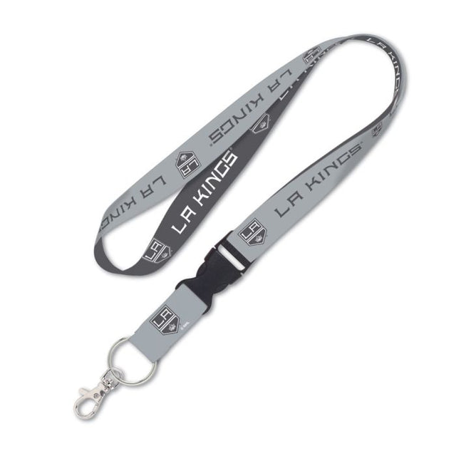 Los Angeles Kings CHARCOAL Lanyard w/detachable buckle 1"