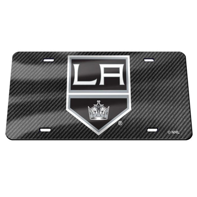 Los Angeles Kings Carbon Specialty Acrylic License Plate