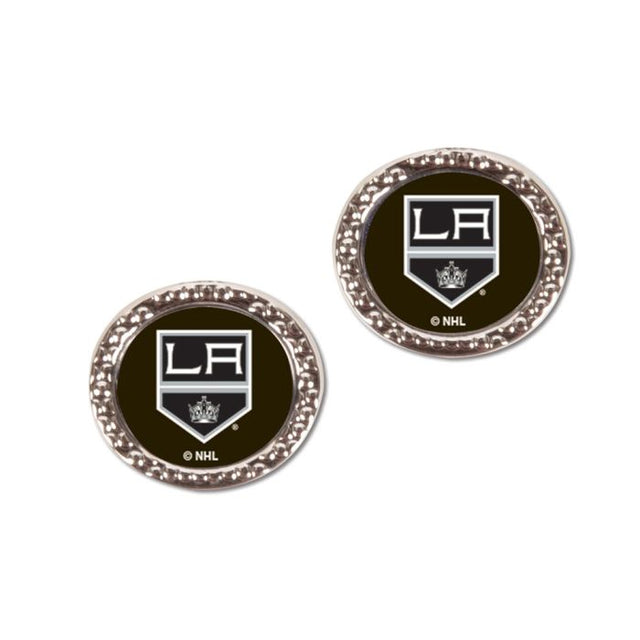 Pendientes de joyería de Los Angeles Kings en cartulina redonda