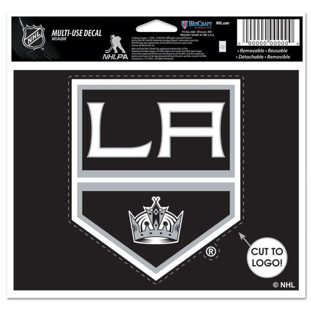 Calcomanía multiusos de Los Angeles Kings: logotipo recortado de 5" x 6"