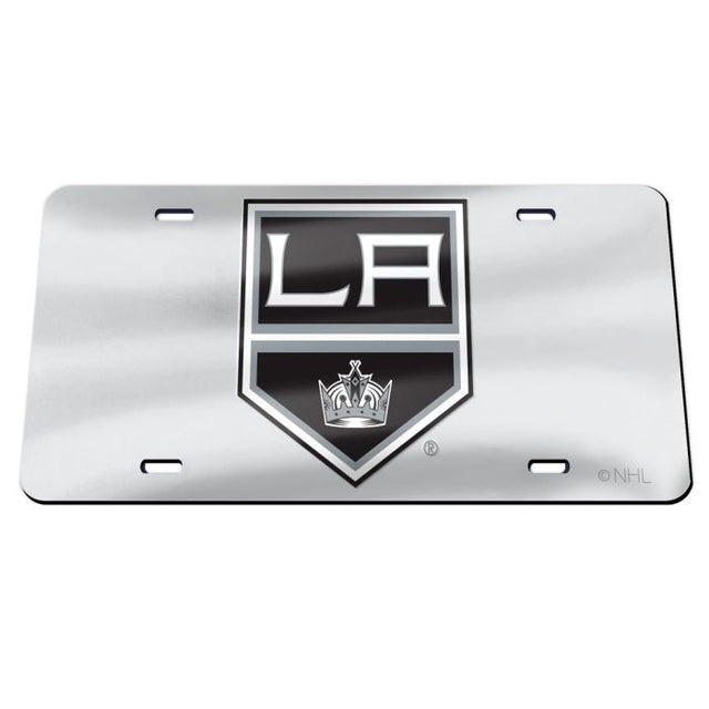 Matrícula especial acrílica de Los Angeles Kings en color PLATA