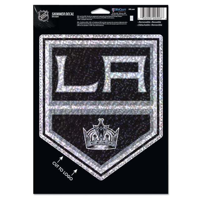 Los Angeles Kings Shimmer Decals 5" x 7"