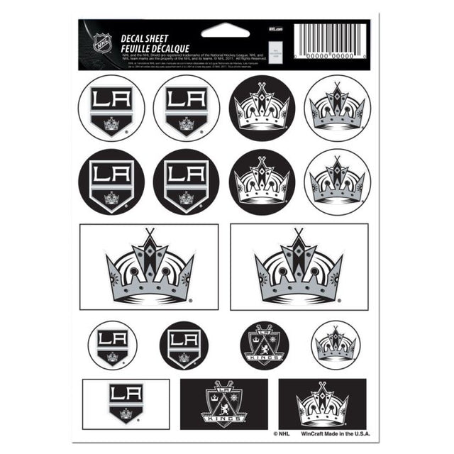 Los Angeles Kings Vinyl Sticker Sheet 5" x 7"