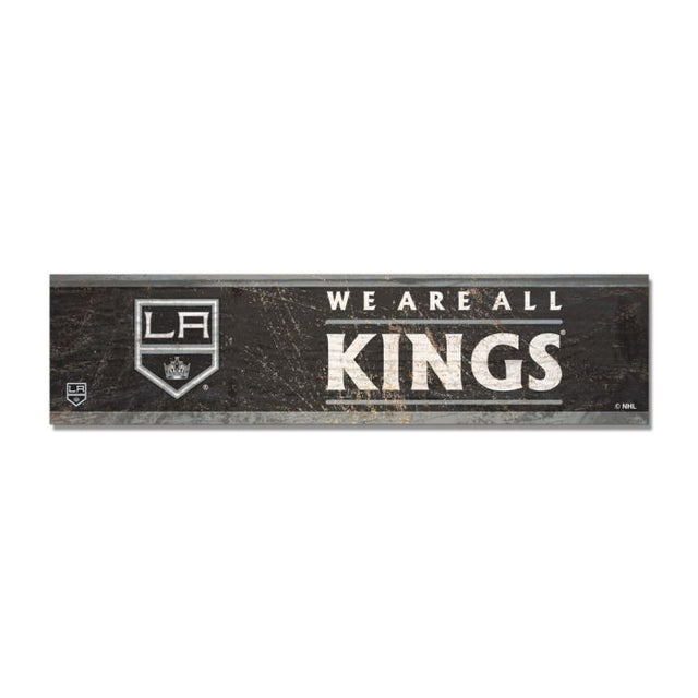 Imán de madera de Los Angeles Kings de 1,5" x 6"