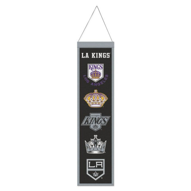 Estandarte de lana de Los Angeles Kings de 8" x 32"