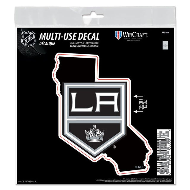 Los Angeles Kings state shape All Surface Decal 6" x 6"