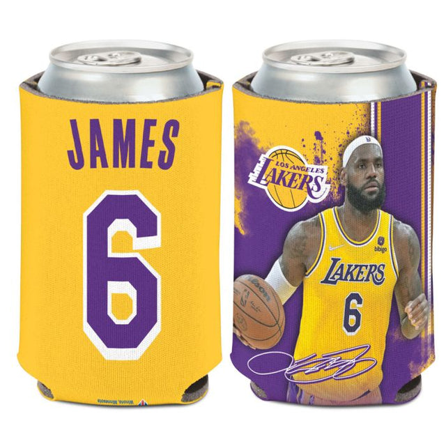 Enfriador de latas de 12 oz de Los Angeles Lakers de LeBron James