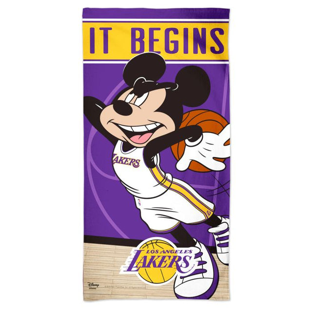 Los Angeles Lakers / Disney Spectra Beach Towel 30" x 60"