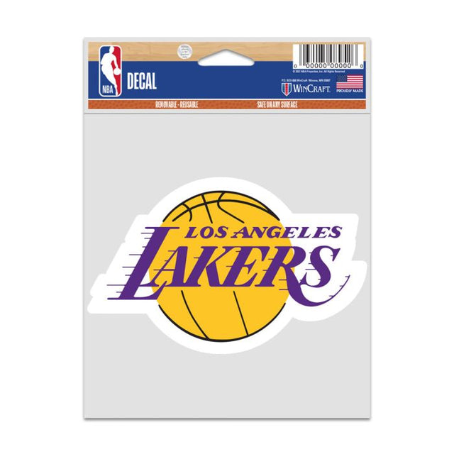 Calcomanías para fanáticos de Los Angeles Lakers de 3,75" x 5"