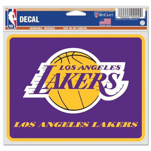 Calcomanías para fanáticos de Los Angeles Lakers de 5" x 6"