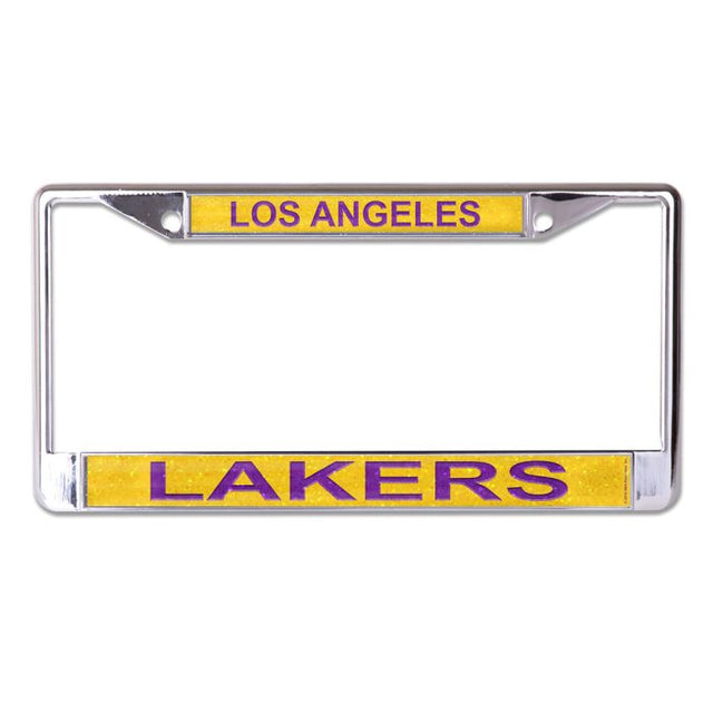 Marco impreso con licencia GLITTER de Los Angeles Lakers, talla S/L