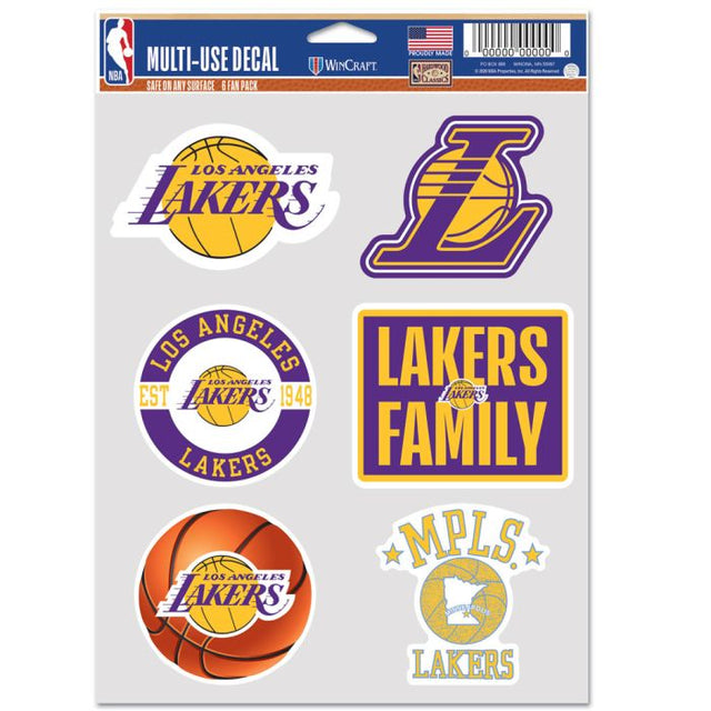 Paquete multiusos para 6 aficionados de Los Angeles Lakers