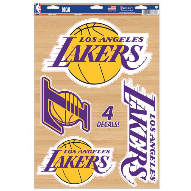 Calcomanía multiusos de Los Angeles Lakers de 11" x 17"