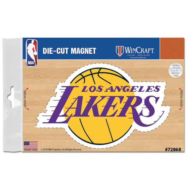 Imanes para exteriores de Los Angeles Lakers de 3" x 5"