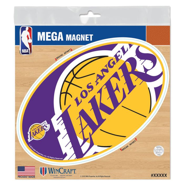 Imanes para exteriores de Los Angeles Lakers, 6" x 6"