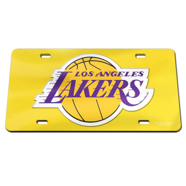 Matrícula acrílica especial de Los Angeles Lakers