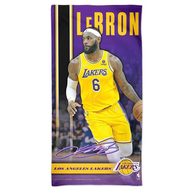 Los Angeles Lakers Spectra Beach Towel 30" x 60" LeBron James