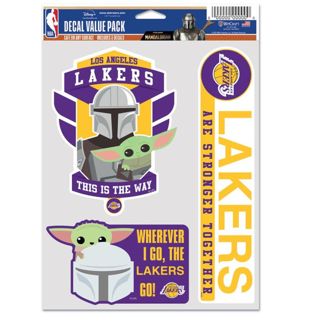 Paquete multiusos para 3 fanáticos de Los Angeles Lakers / Star Wars