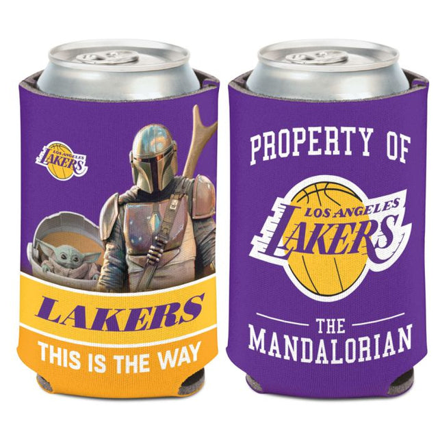 Enfriador de lata Los Angeles Lakers / Star Wars Mandalorian de 12 oz.