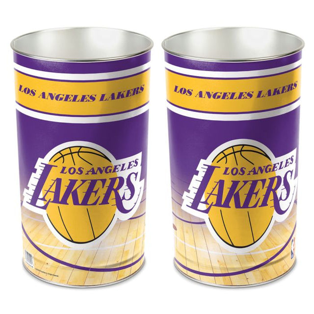 Los Angeles Lakers Wastebasket - tapered 15"H