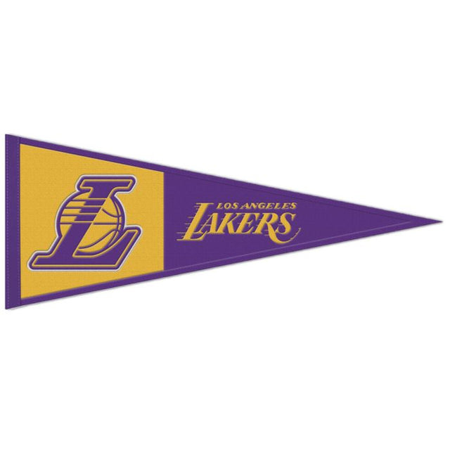 Banderín de lana de Los Angeles Lakers de 13" x 32"